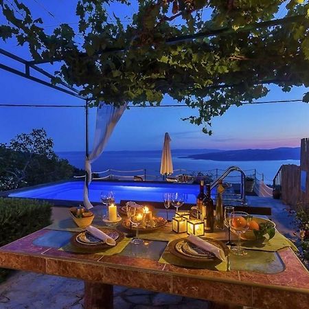 Holiday Home Marta With Heated Pool,Grill,Sea View Bast Zewnętrze zdjęcie